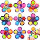 Gigilli Fidget Spinner 9 Pack, Classroom Prize Pop Fidget Spinners for Kids, Sensory Fidget Toys Bulk with Autism, Anxiety Stress Relief Toys, Party Favors Goodie Bag Stuffers Gifts for Kids