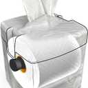 Tissuecaddy Life Hack Toilet Paper Dispenser - Money Saver Alternative to Tissue Box and Tissue Box Holder | Home, Bathroom, and More - White Marble (Single Pack)