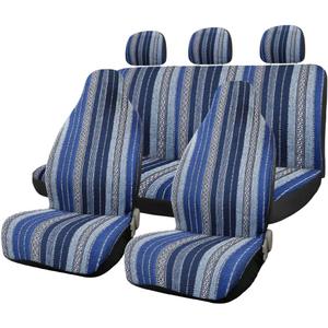 uxcell 7pcs Blanket Durable Baja Bucket Seat Cover Protector for Car Auto Blue