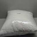 HOMBYS Down Alternative Blanket Oversized King 120x120 for All Season, Lightweight Quilted White Bed Blanket with Satin Trim,Reversible Soft Microfiber Quilted Blanket