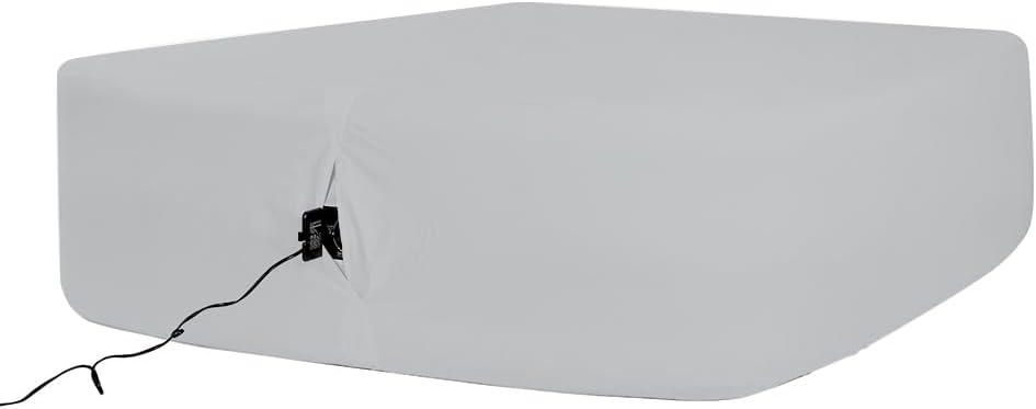 Bedecor Air Bed Sheets for Mattress Cover Removable Bed and Elastic Band Super Soft and Breathable & Deep up to 21" Light Gray Twin