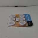 Brilliant Evolution Tap Light Push Lights 6pk with 18 AA Batteries Included + Remote - LED Stick On Lights Under Cabinets Puck Lighting - Under Counter Lighting Wireless Closet Kitchen Night Light