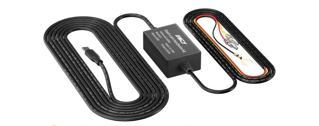 Dash Cam Hard Wire Kit for IIWEY N5/N5 PRO/N7/C3 PRO/C4 PRO/Q7 Model, 4 Meter Dashboard Camera Car Charger Cable Kit, 12V- 24V to 5V,3A Power Adapter with LP/Mini/ATO/Micro2 Fuse for Dash Cam