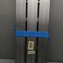 Work Platform 500 Lbs, Folding Step Stool with One-Touch Automatic Fold, 4 Height Adjustment Step Platform, Perfect for RV Cleaning, Home Painting and Reaching High Places, Larger, Blue