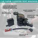 Car Vapor Canister Vent Solenoid Compatible with Chevrolet Silverado 1500 2500 3500 HD Classic GMC Sierra Classic 2007-2019 Replaces 911-099 23103351 15114374 19257603 CVS139 CVS124 PV896