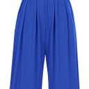 One Piece Jumpsuits for Women Dressy Casual Sleeveless Crewneck Wide Leg Rompers Jumpers Vacation Summer Outfits 2XL 