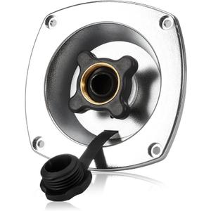 RV City Water Inlet with Check Valve Chrome Wall Mount City Water Connection for rv Water Fill Inlet for Camper,Marine,Trailer,Motorhome Inlet