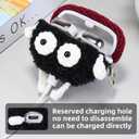 Plush Case Cover Compatible with Bose Ultra Open (2024) Handmade Knitted Cartoon Creative Funny Cute Earbuds Headphone Cases (HeiS-XN+Burgundy,for Bose Ultra Open (2024))
