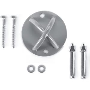 Wall Mount Bracket for Suspension Straps, Ceiling Anchor X Mount for Olympic Rings, Body Weight Strength Training Systems, Yoga Swings Hammocks, Boxing Equipment