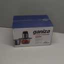 GANIZA Food Processors, Electric Food Chopper with Meat Grinder & Vegetable Chopper - 2 Bowls (8 Cup+8 Cup) with Powerful 450W Copper Motor - Includes 2 Sets of Bi-Level Blades for Fruits/Meat/Nuts (Black)