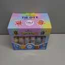 24 Colors Tie Dye Kit, Tie Dye Set for Kids, Pre-Filled Bottles, Non Toxic Permanent Fabric Dye Art Set, Easy DIY Fabric Art - Create Fun (24 Colors)