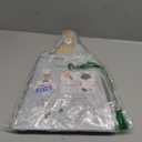 MR.SIGA Dustpan and Brush Set, Portable Cleaning Brush and Dustpan Combo with Bamboo Handle, White, 1 Set