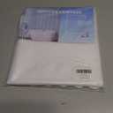 Clear Silk Pattern Shower Curtain, Lightweight & Easy Installation with Plastic Hooks, Eco-Friendly Material, 70.9x70.9 Inch Transparent White(Pack of 1)