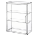 3 Tiers Clear Display Case for Figures, Acrylic Storage Organizers Box with Magnetic Door, Wall-Mounted Dustproof Showcase for Collectibles Action Figure