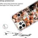 2 x Autumn Phone Case Fall Collage Phone Cover for iPhone 13 Pro Max, Aesthetic Halloween Thanksgiving Pumpkin Collage for Girls Boys Wowen and Men, Trendy TPU Bumper Phone Case for iPhone 13 Pro Max