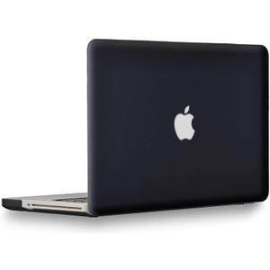 UESWILL Compatible with MacBook Pro 15 inch with CD-ROM (Late 2008-Mid 2012 Release) Model A1286, Smooth Matte Hard Shell Case Cover + Microfibre Cleaning Cloth, Black