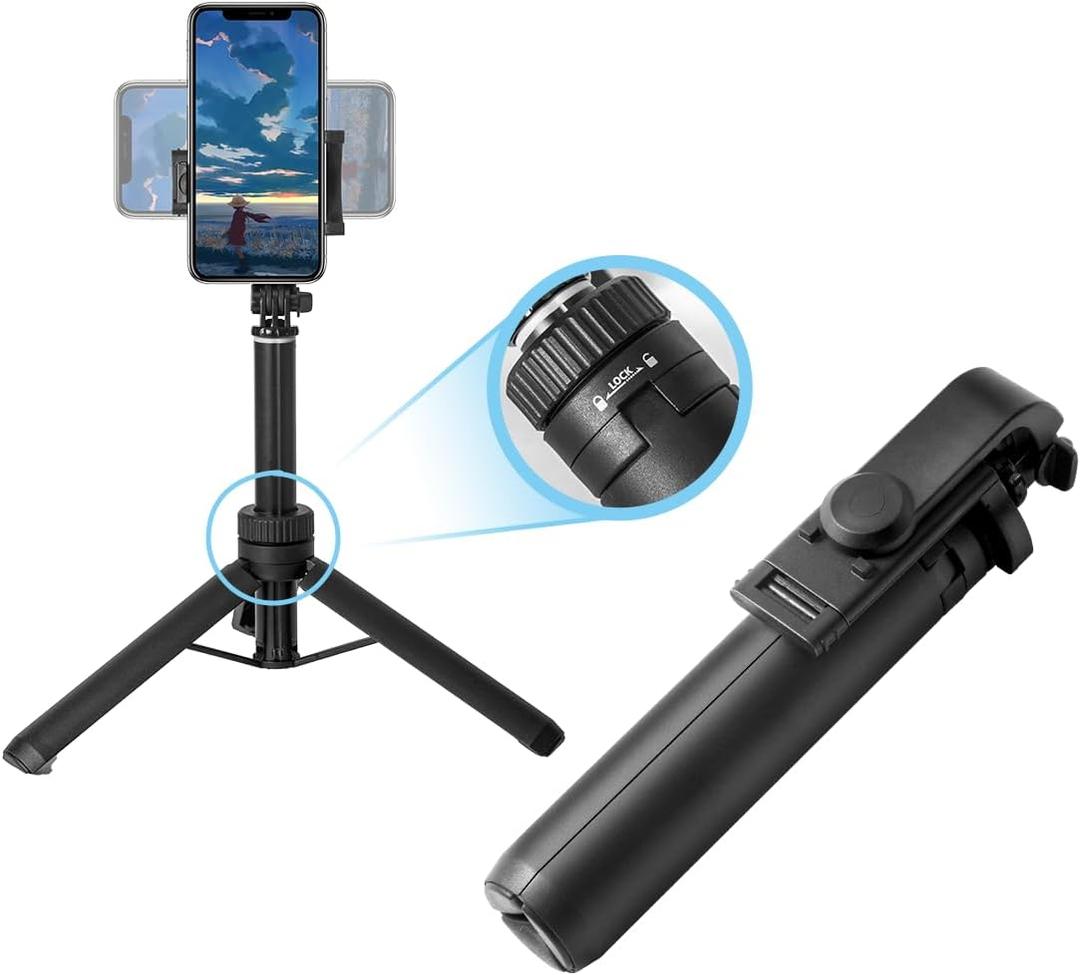Selfie Stick Tripod,Tripod for iPhone Wireless Remote for Selfies,Group Photograph,Video Recording. Phone Stand Compatible with iPhone Android Phone,Camera