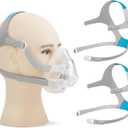 2 Packs Headgear for F20 with Magnetic Clips, Replacement Headgear Straps Compatible with F20 Full Face Mask(Medium)