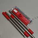 DSV Standard Window Squeegee, 2-in-1 Window Cleaner with 55" Extension Poles, Window Washing Kit, Glass Door Cleaner, Multi-Use Car Windshield Cleaning Tool with Long Handle for High Outdoor Windows