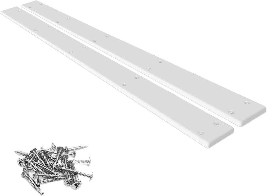 PE Boat Trailer Bunk Slides, 36" X 3", 36" X 4",48" X 3",48" X 5", Heavy Duty Trailer Bunk Glides Pads, Smoother Boat Trailer Glide Bunk Enders for Loadings and Launches Easier