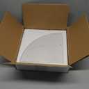 White Marble Corner Shower Shelf, 9 Inch Stone Corner Shelves for Bathroom Wall Mounted Both Sides Polished (1)