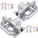 2PCS Rear Disc Brake Caliper Assembly w/Bracket Compatible for 2002-2018 Nissan Altima / 2003-2008 Nissan Maxima / 2019-2021 Maxima 19-B2780A 19-B2781A