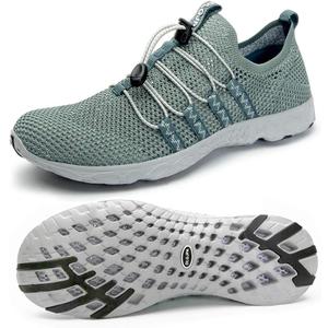 DLGJPA Women's Quick Drying Water Shoes Lightweight Sport Aqua Walk Shoes, 7.5, Green