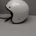 3/4 Open Face Retro Motorcycle Helmet Vespa Helmet Vintage Helmet for Vespa Motorbike Casco, Moped, Cruiser, Bobber, and Chopper - DOT Approved (Large, White)