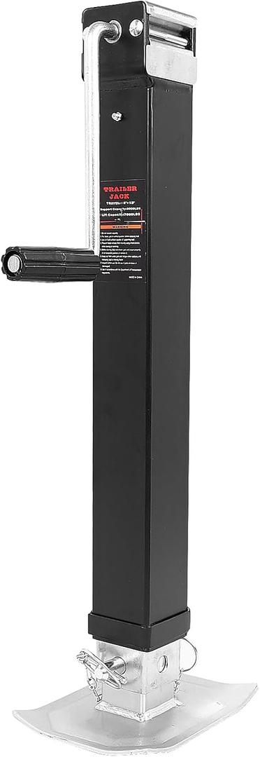 Weld Square Trailer Jack, 7000 LBS Heavy Duty Swivel Boat Weld Square Trailer Jack,15" and 13" Lift