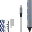 Charging Hub USB C (1 PCS) for MagicBand+ Plus Magic Band, 4-in-1 Multicharger Compatible with MagicBand Plus Official & Replacement Chargers, Disneyland Accessories Disney-World Essentials