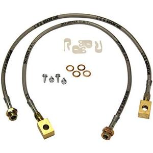 Skyjacker (FBL88) 4"- 6" Stainless Steel Brake Line - Pair,Black