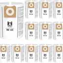 12 Pack 23743 VF3502 Vacuum Bags Compatible with Ridgid 12 to 16 Gallon Wet Dry Vacuums, High Efficiency Replacement Filter Bags for Model WD1950 WD1956 WD1850 WD1851 RV2400HF WD1450 WD1680 WD1270