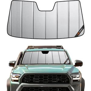 Pigenius Windshield Sunshade for Toyota Tacoma 2024-2026 Without Factory Dashcam, Front Window Sun Shade - Safeguard