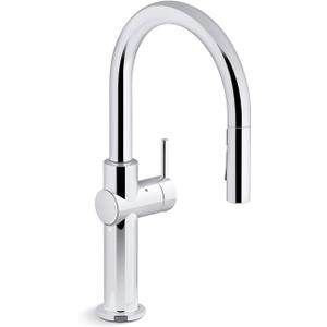 KOHLER 22974-CP Crue Touchless Kitchen Faucet with Pull Down Sprayer, Touchless Activation, Motion Sensor, Hands-Free Faucet, Polished Chrome