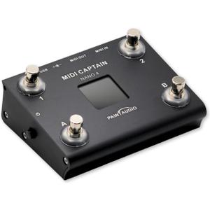 PAINTAUDIO Paint Audio MIDI Captain NANO 4 Foot Controller Multi-Effects Keyboards Synthesizer USB-MIDI DAW DSP Software USB-HID Support Multi-state Switch Cycling (MIDI Captain NANO 4)