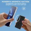 Phone Vlog Selfie Monitor - Magnetic Screen for iPhone Android, 1500mAh for Live Streaming & Recording, Compatible with iPhone/Android Case with Rear Camera