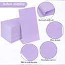 Whaline 200 Pcs Purple Guest Napkins Disposable Lavender Party Napkin Decorative Dinner Hand Paper Napkin Towel for Bathroom Wedding Bridal Shower Birthday Party Supplies Table Decor