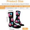 6 7 Ice Cream Socks for Adults, 67 Funny Meme Design Funny Sock for Men Women, Funny Special Design for Loved/Friends(Fit for M 4.5-11.5/W 6-13)
