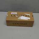 Coutgo Women's Mary Jane Flats Closed Square Toe Ballet Flat Dressy Comfortable Slip on Shoes (8, Black)