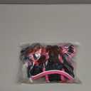 rabbitgoo Dog Harness No Pull with 2 Leash Clips, Adjustable Soft Padded, Reflective Oxford No Choke Pet Vest with Easy Control Handle for Large Dogs, Black & Hot Pink, S