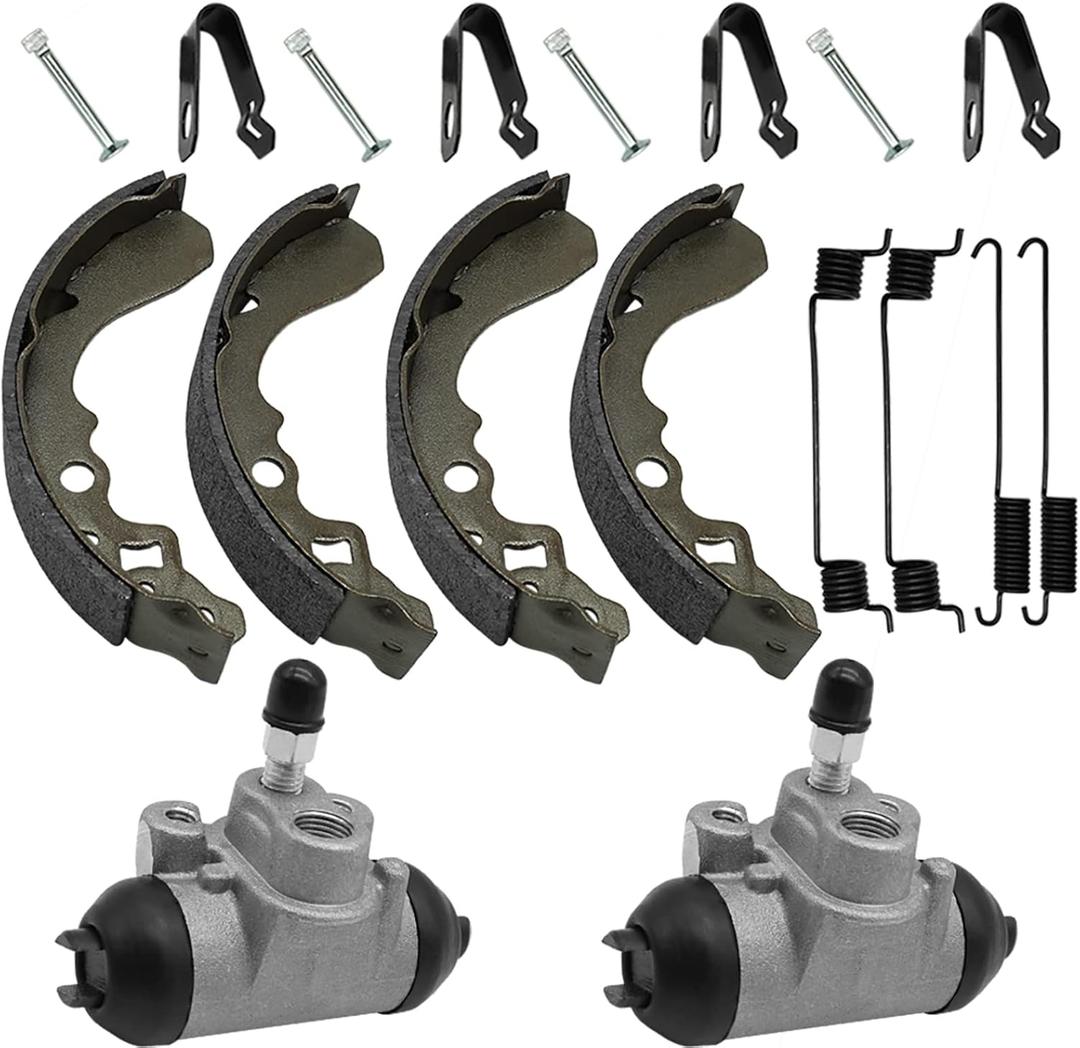 M MATI Front Brake Wheel Cylinders Shoes for Kawasaki Mule 500 520 550 KAF300 43092-1057 41047-1051