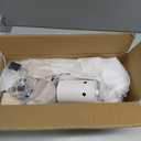 Boho 6-Light Sputnik Chandelier Semi Flush Mount Ceiling Light Fixture Farmhouse Wood and White Ceiling Lamp for Dining Room Living Room Bedroom Kitchen