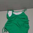 Viottiset Women's Ruched High Cut One Piece Swimsuit Tummy Control Bathing Suit Monokini (Medium)