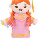 Graduation Plush Doll,Pink Stuffed Animal with Cap & Braided Hair,Soft Cute Plush Figure,Graduation Class of 2026 Keepsake Gifts for Girls Kids