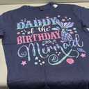 Daddy Of The Birthday Mermaid Girl Bday Party Squad Family T-Shirt Large