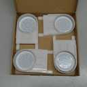 4PC Bee Hive Feeder White Beehive Entrance Feeder with Lid Bee Sugar Water Feeder of Beekeeping Supplies