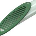 4 in. Green Angled Drainage Grate Yard Drain, Yard Drain Emitter for Sump Pump Discharge & Downspout Extensions, Protect Home Foundation & Reduce Stagnant Water, Compatible with 4-Inch Connections