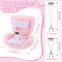 Car Seat for 17cm Dolls Seats for Accessories Car Ornament for Blind Box Doll Fans, Collectors(Pink)