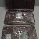 Thyle 4 Strings Mid Century Modern Room Decor Divider Brown Hanging Decorative Screen Century Elegance Decor Abstract Wall Sculpture Geometric Panels for Interior Living Room Home Bedroom