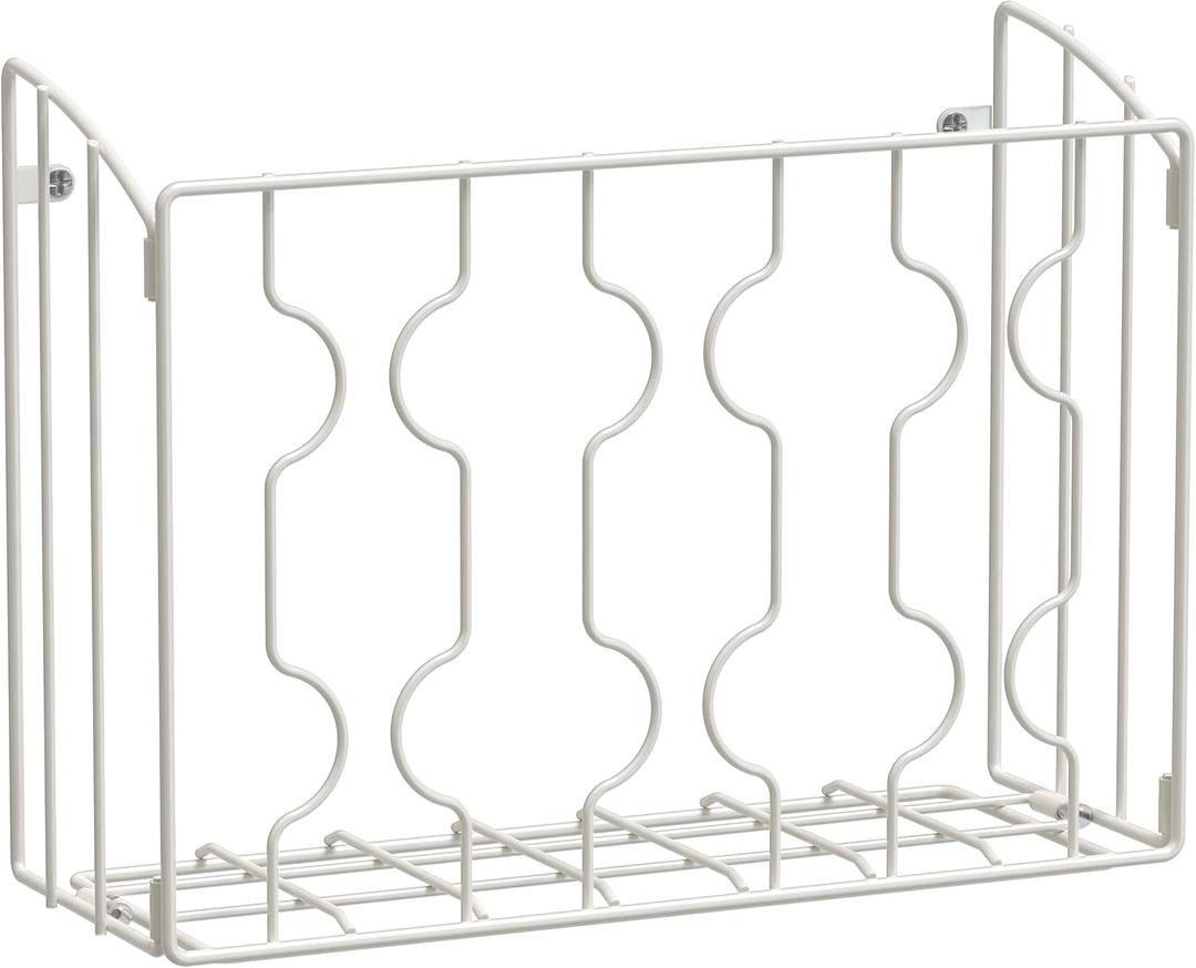 Simple Houseware Wall Door Mount Kitchen Wrap Organizer Rack, 2 pack